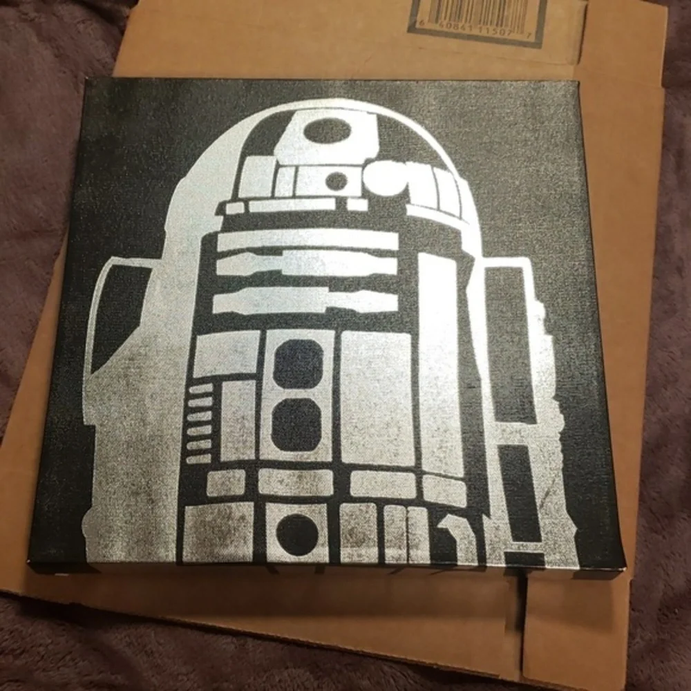 EUC- Star Wars Canvas R2-D2 Print‎
